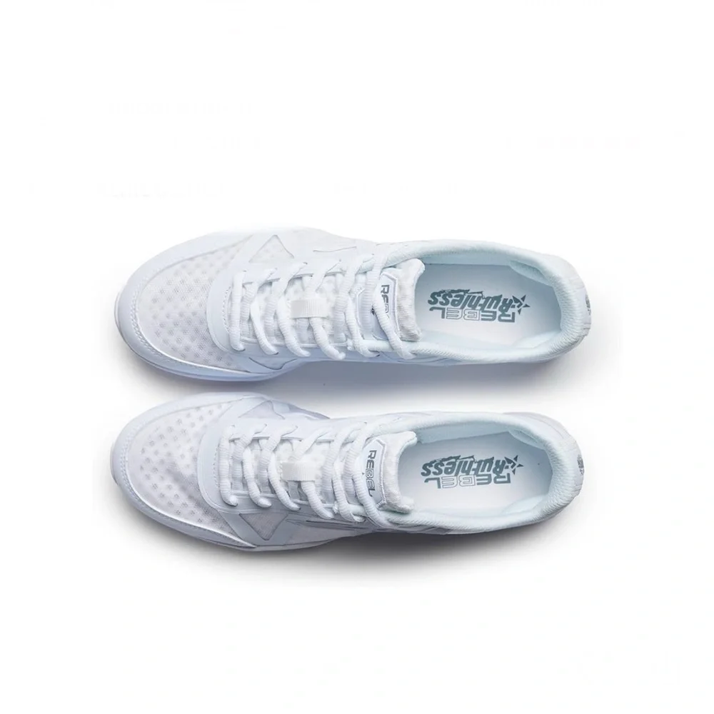 Rebel Athletic Ruthless White Cheer Shoe 👟 Sz 1 Big Kid👧🏻 - Picture 4 of 7